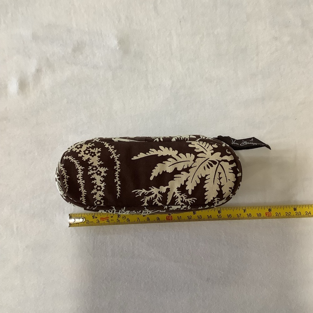 Vera Bradley Eyeglass Case-Brown & Cream